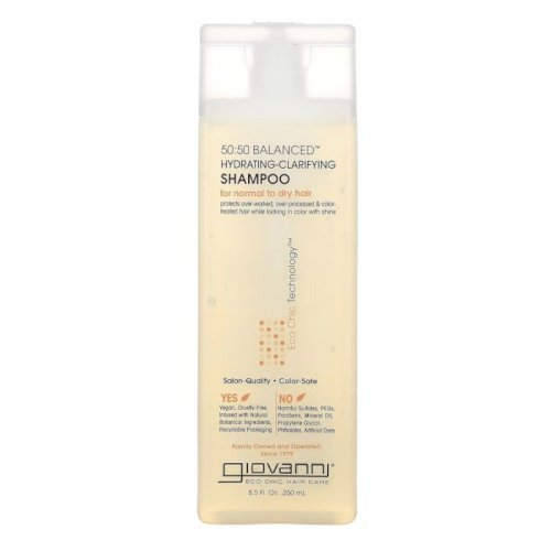 جيوفاني‏, الشامبو المرطب والمنقي 50:50 Balanced، للشعر العادي والجاف، (250 مل)