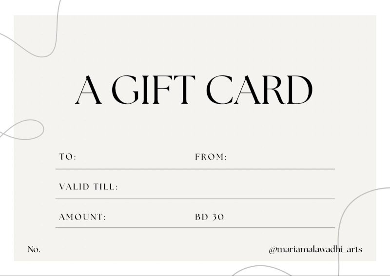 Gift Card (by Mariam)