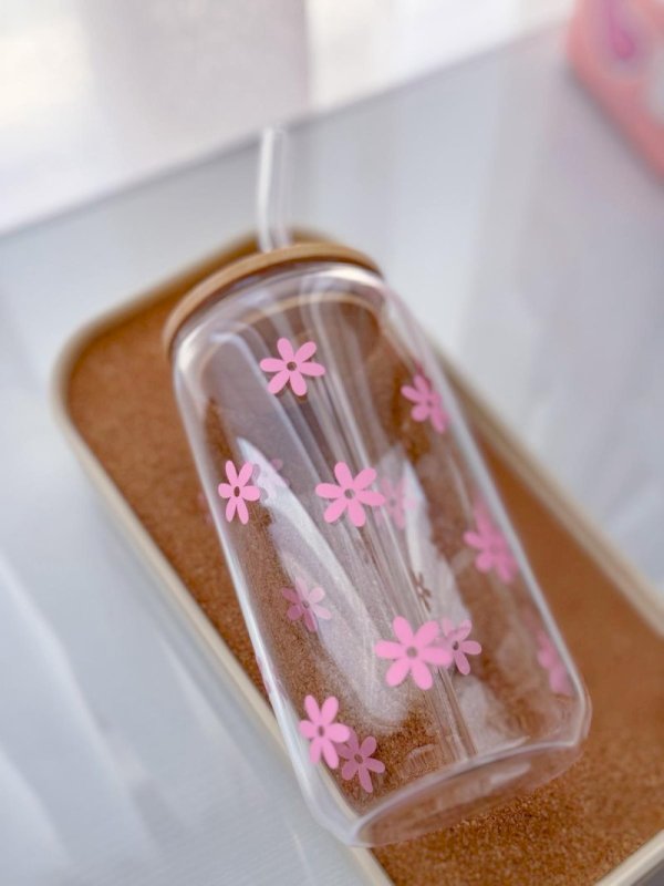 Flower mug (pink)