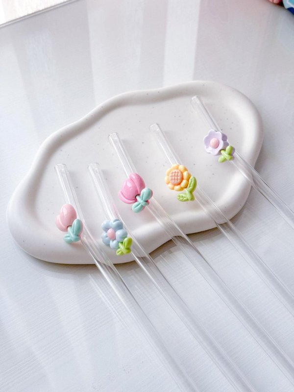 Glass straw (Blooms)