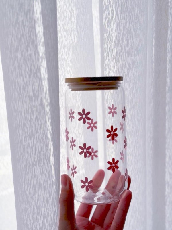 Flower mug (pink)