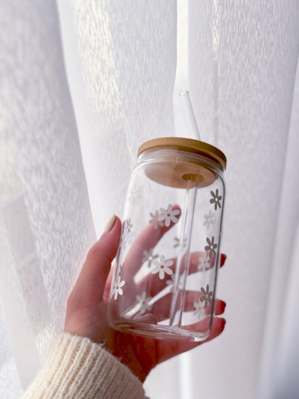 Flower mug (white)