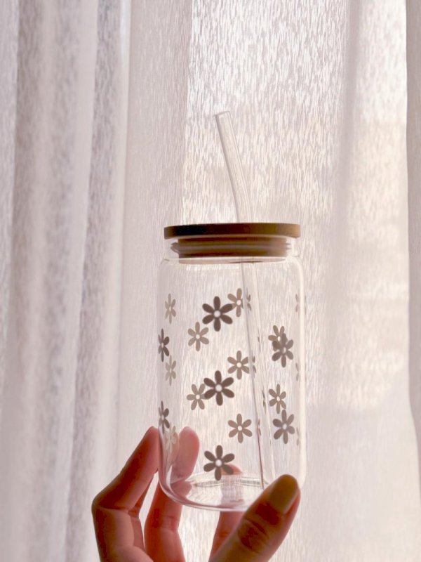 Flower mug (white)