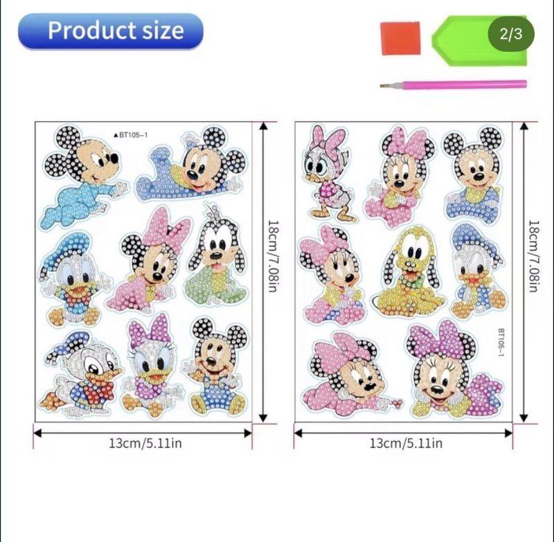 Diamond painting stickers