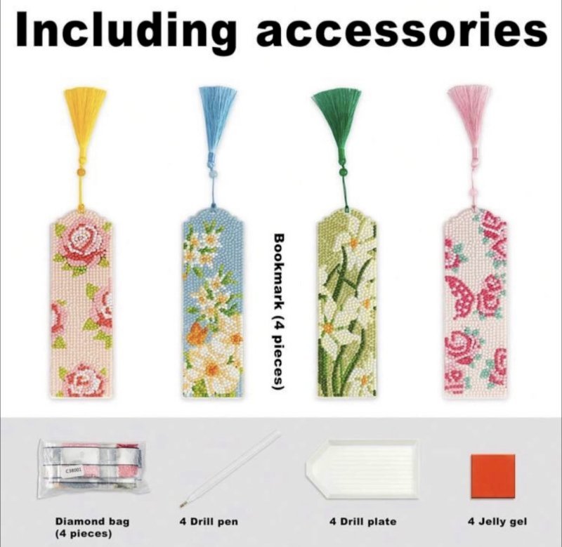 Diamond painting bookmarks
