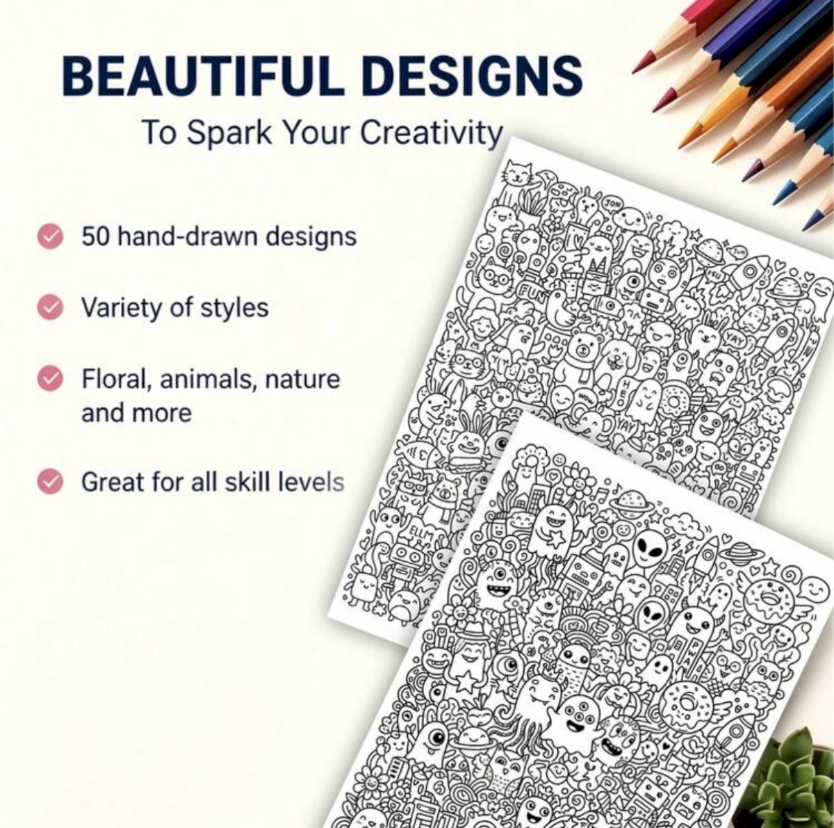 Line art book