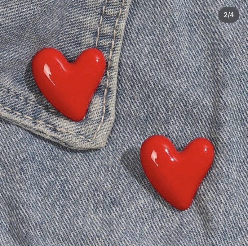 Heart pin