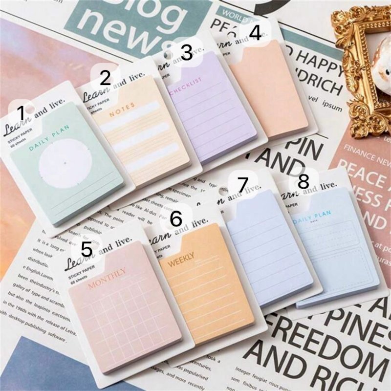 Planner sticky notes