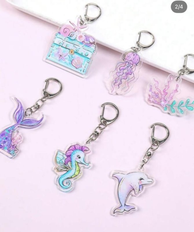Keychains 6 Pcs