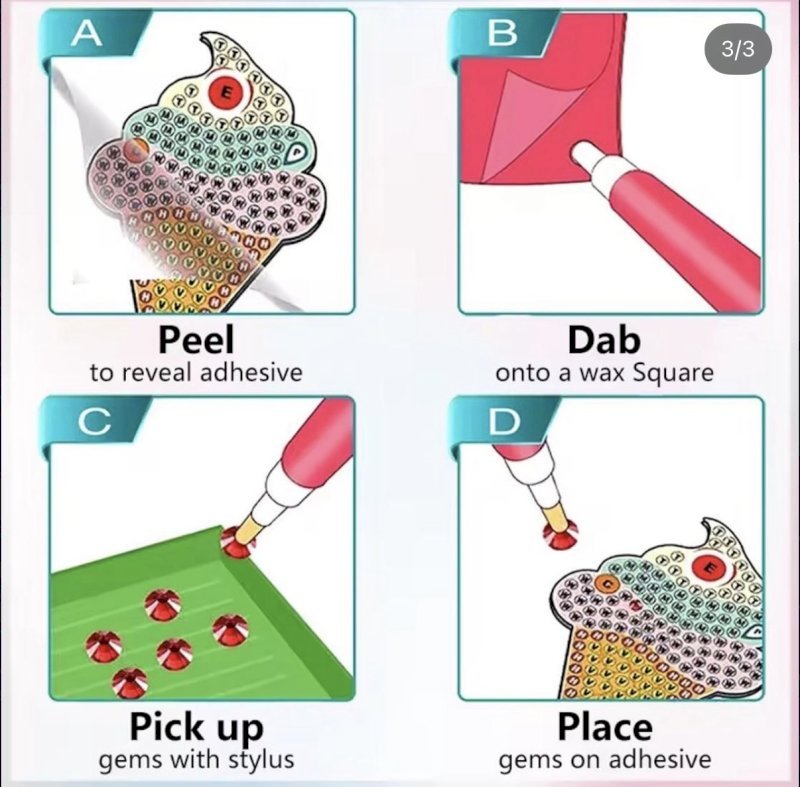 Diamond painting stickers