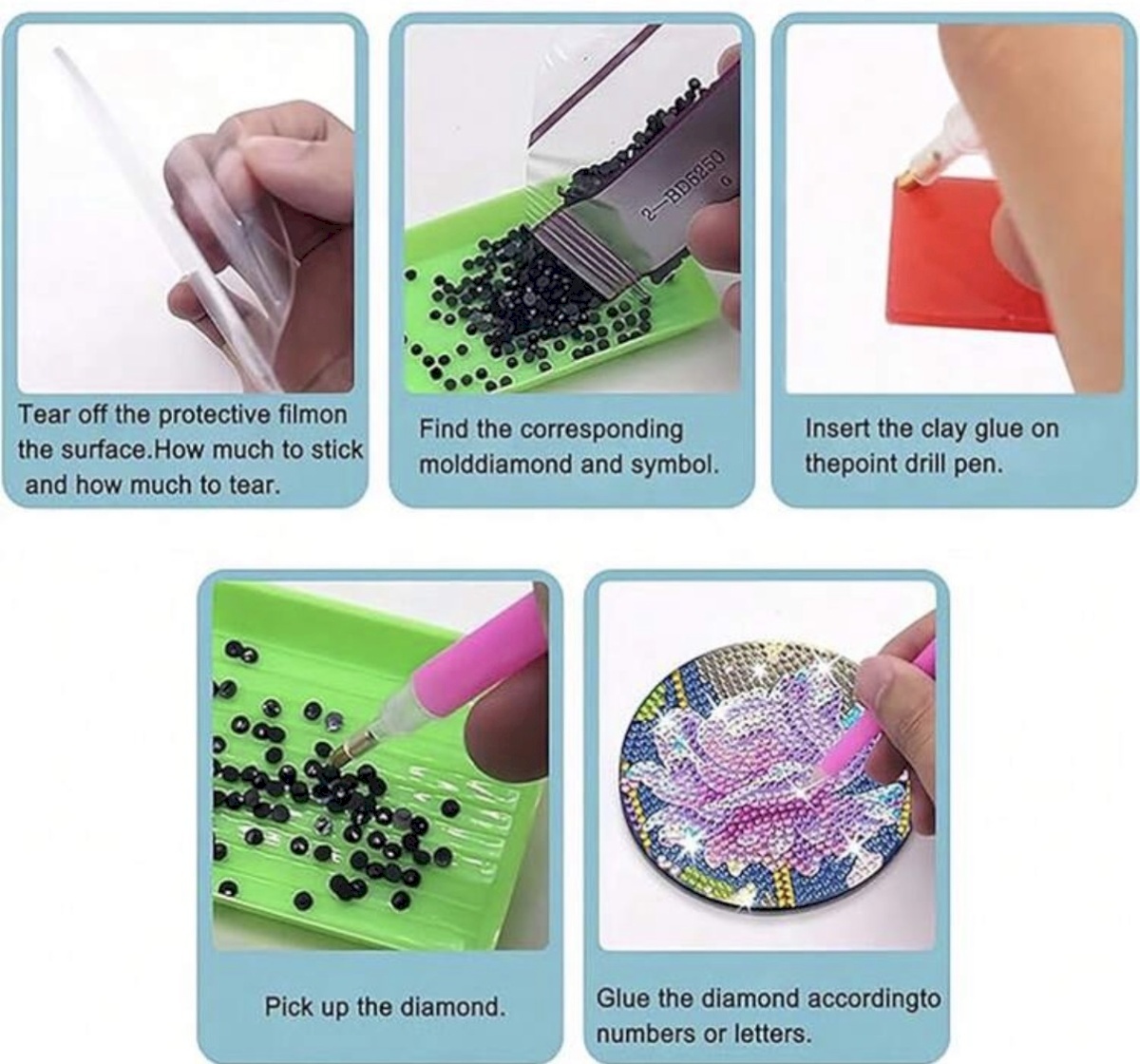 Diamond painting coasters