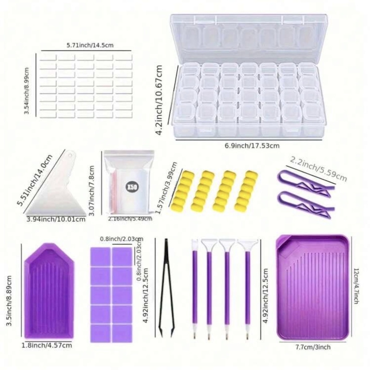 Diamond painting tools 56 Pcs