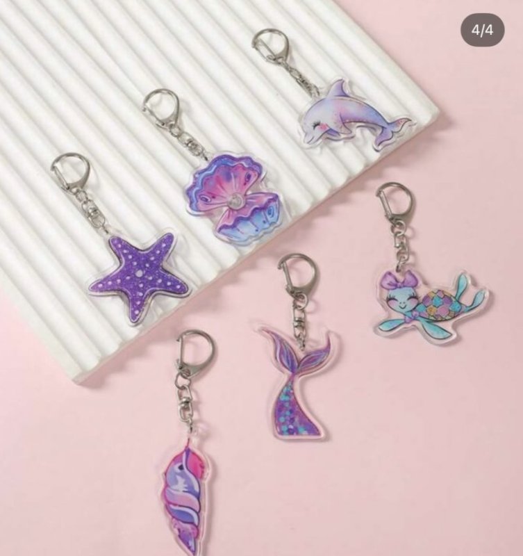 Keychains 6 Pcs