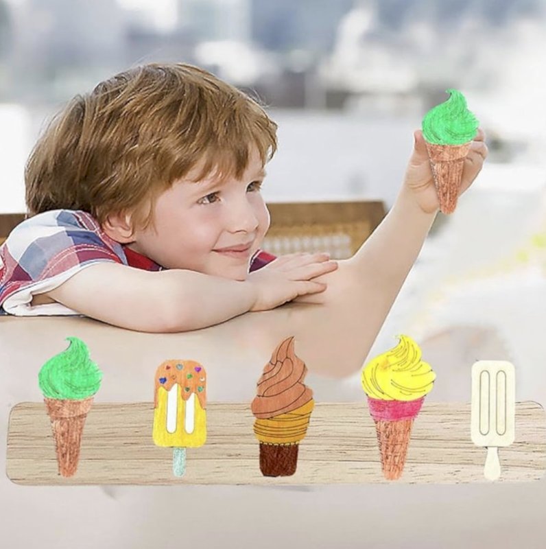 DIY wooden bookmarks 6 pCS