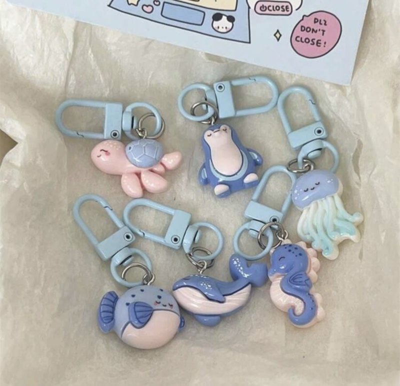 Keychains 6 Pcs