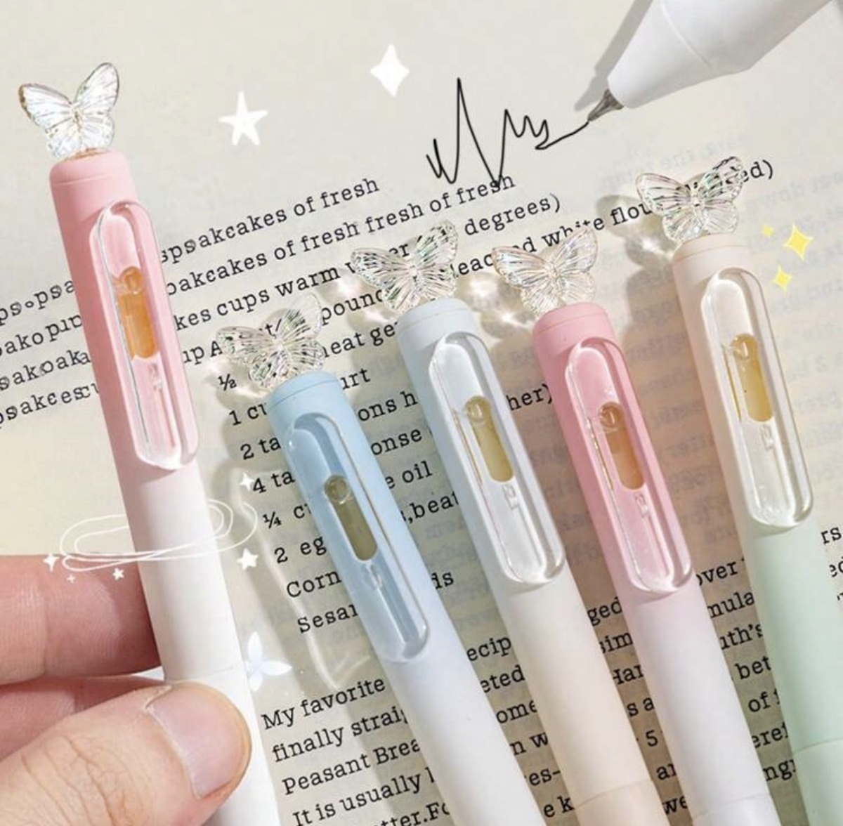 Butterfly pen