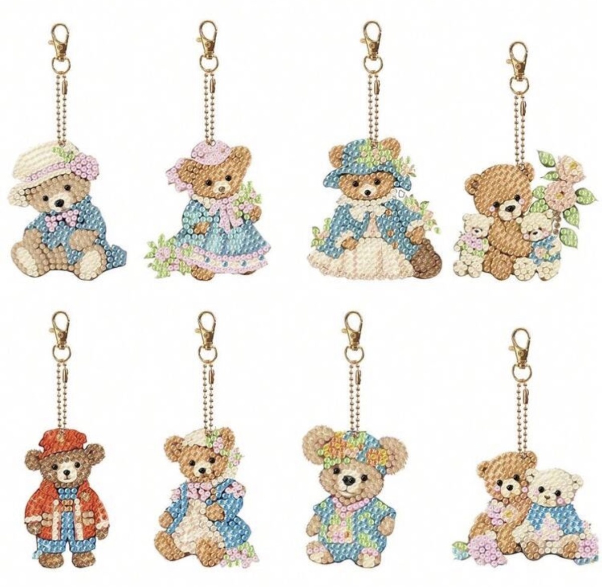 Rhinestone 8 Pcs