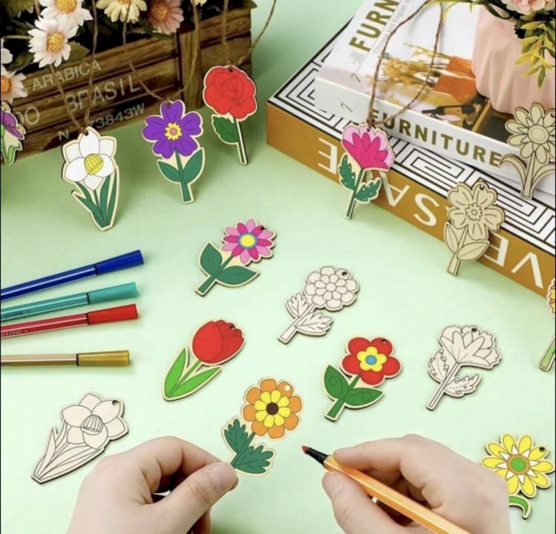 Wooden bookmarks- 6 pieces