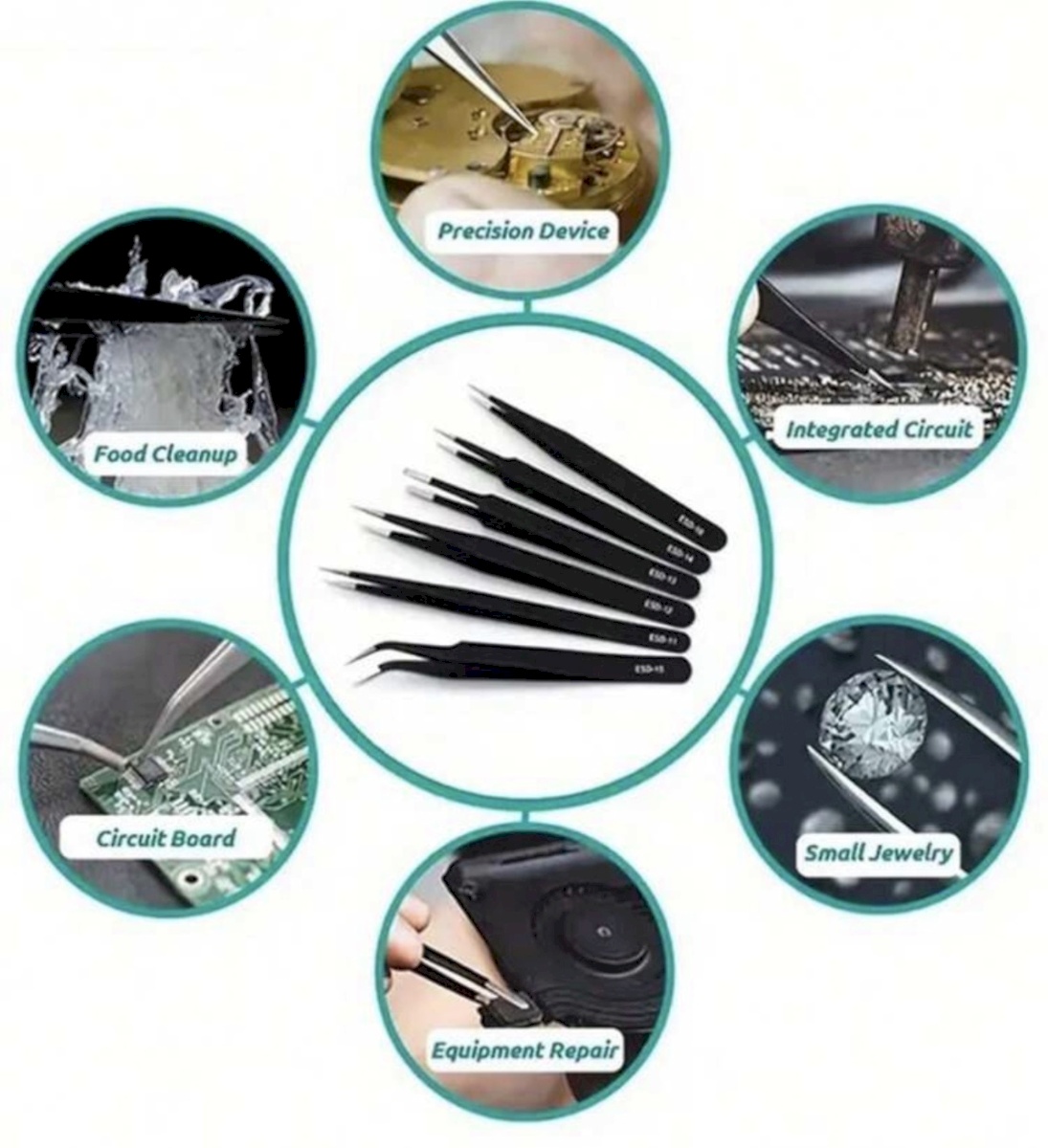 Stainless tweezers