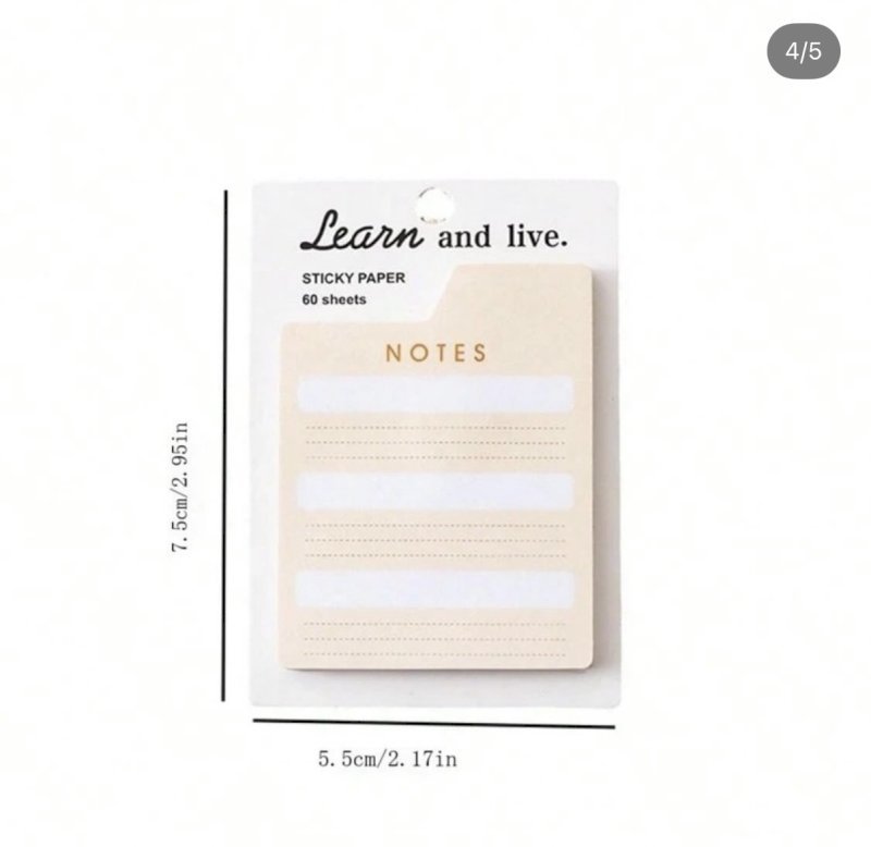 Planner sticky notes