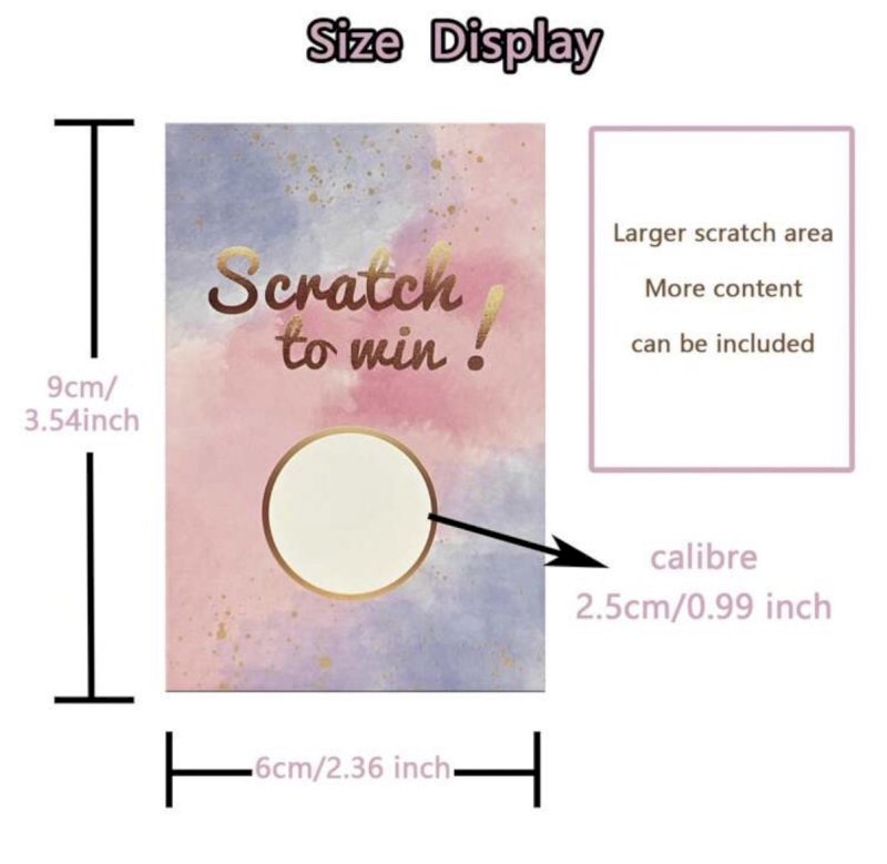 Scratch & win 10 Pcs