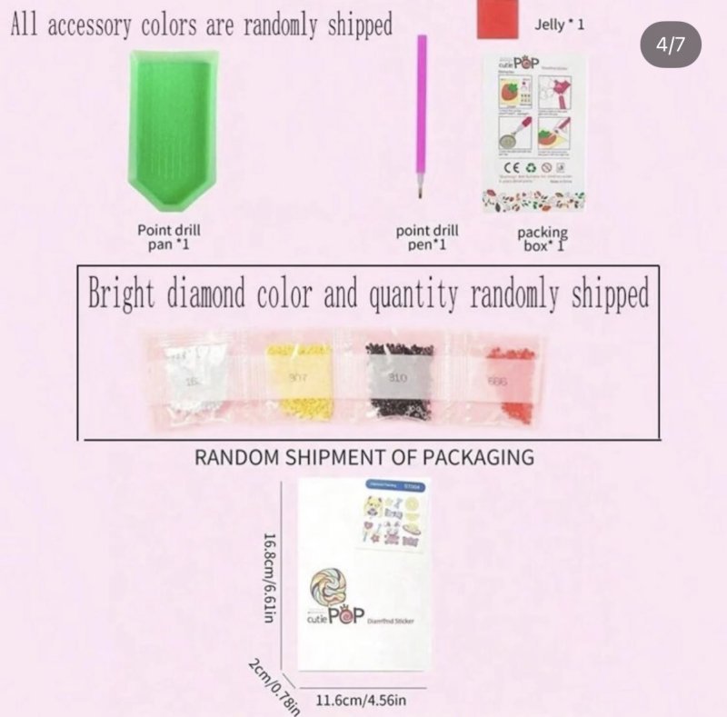 Diamond painting stickers