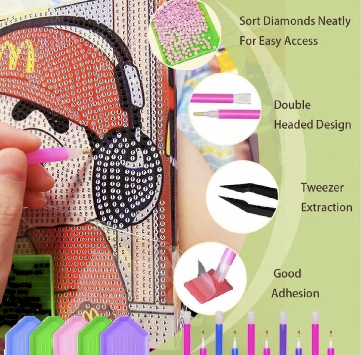 Diamond painting tools 3 pcs
