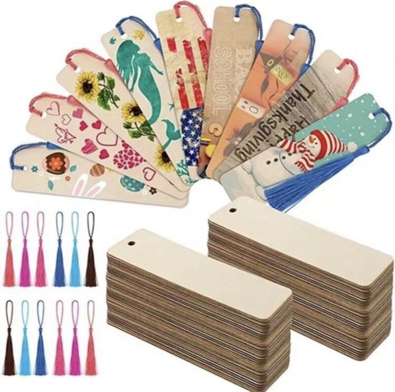 Wooden bookmarks - 5 pieces