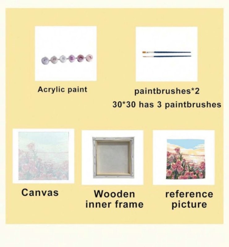 Painting by numbers with Frame