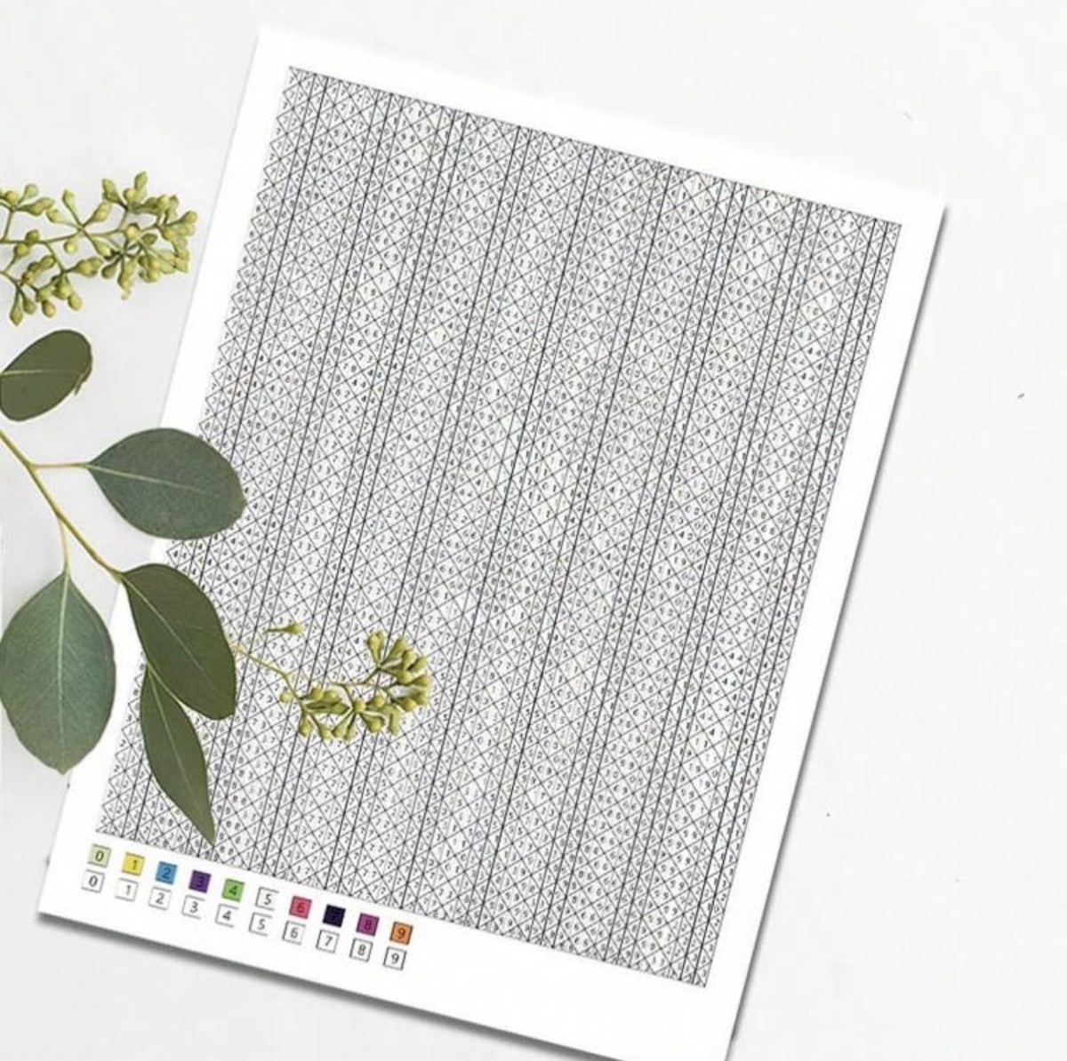 Paint by numbers book