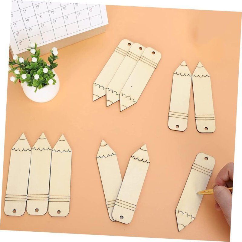 DIY wooden bookmarks