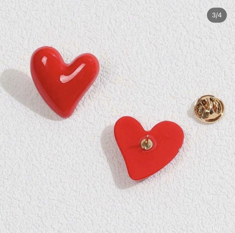 Heart pin