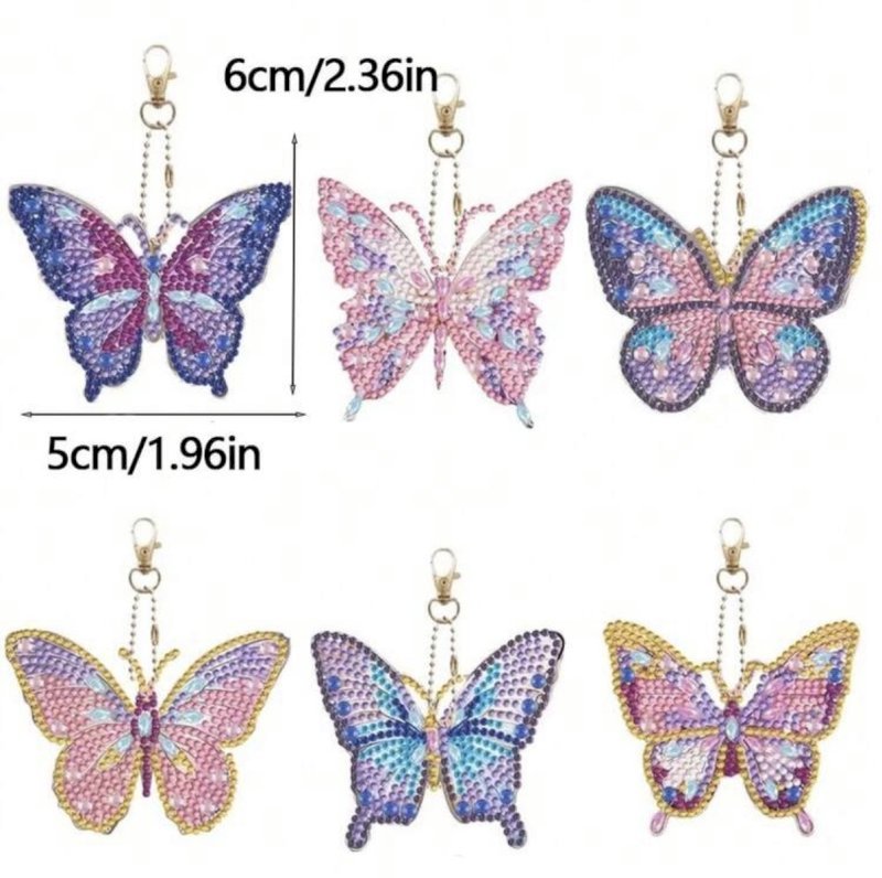 Diamond keychains set