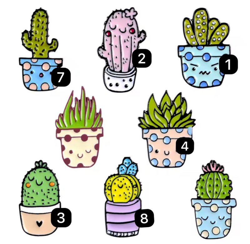 Cactus pins