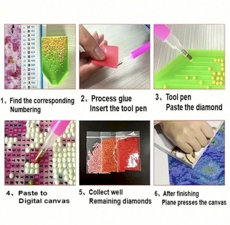 Diamond keychains set