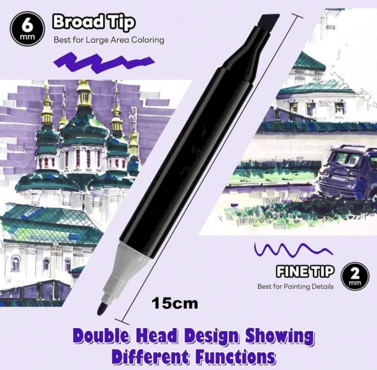 Double head markers