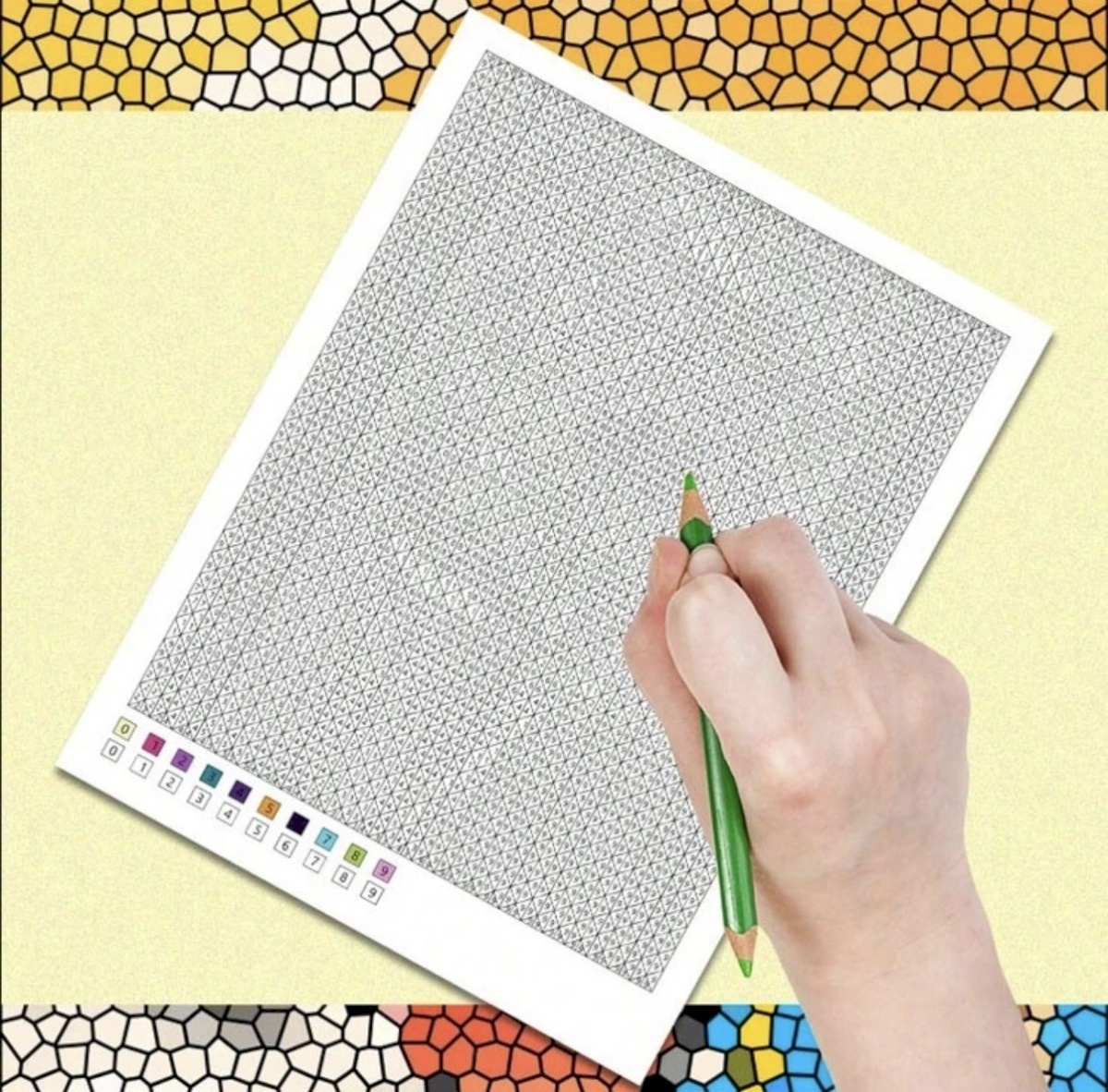 Paint by numbers book