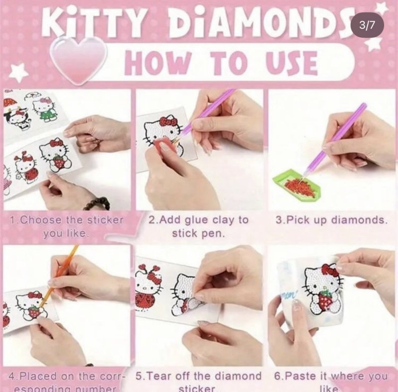 Diamond painting stickers