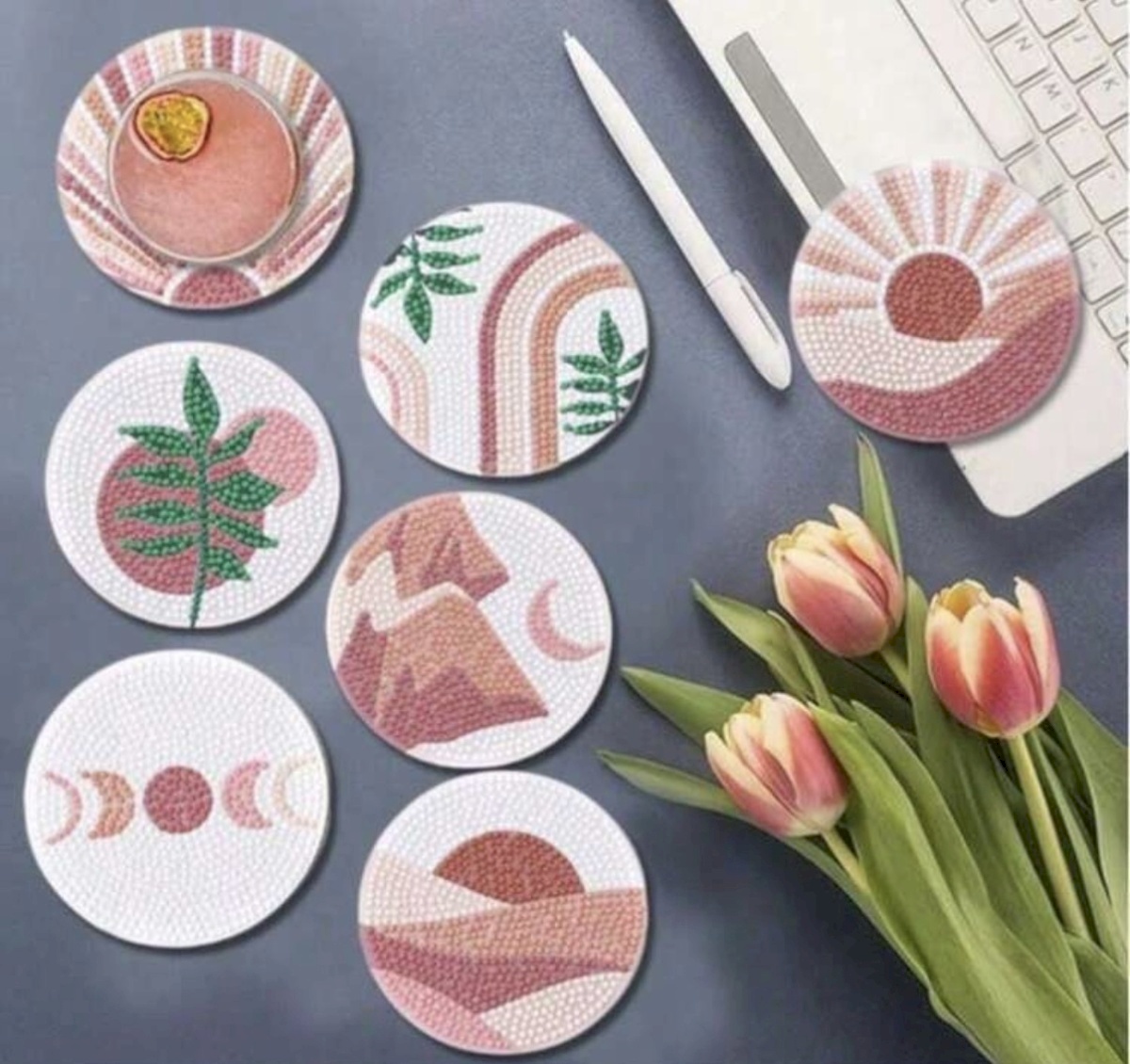 Diamond painting coasters