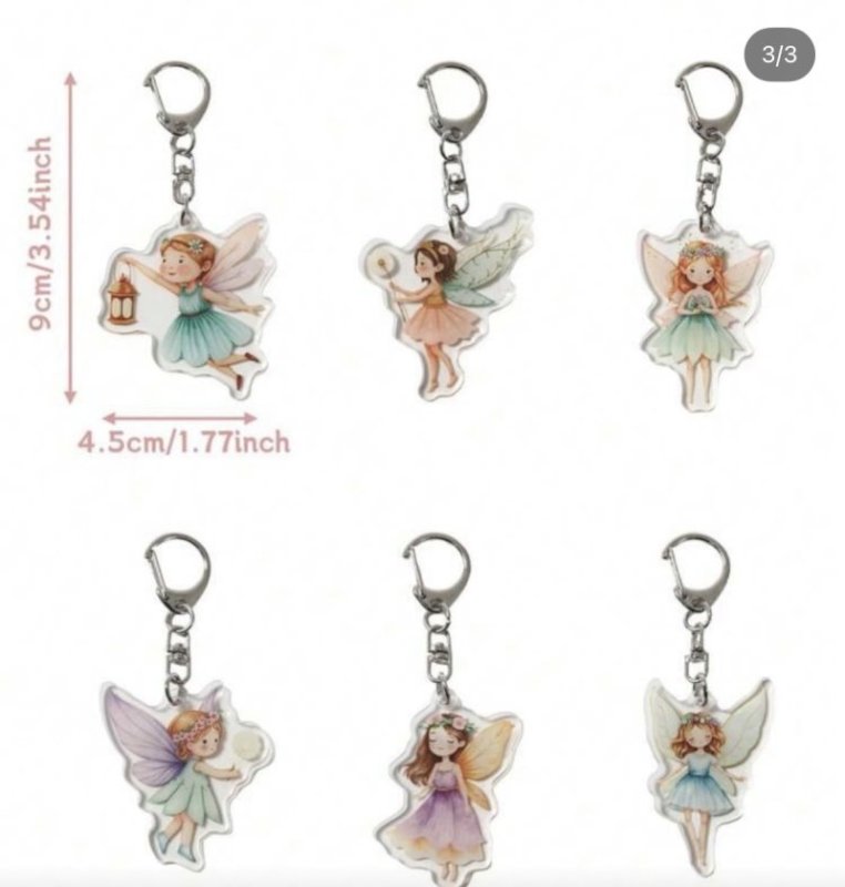 Keychains 6 Pcs