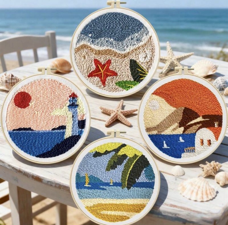 Poke embroidery