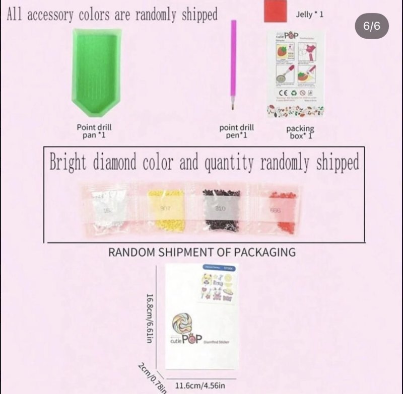 Diamond painting stickers