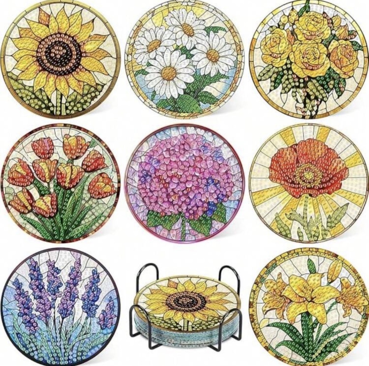 Diamond painting coasters