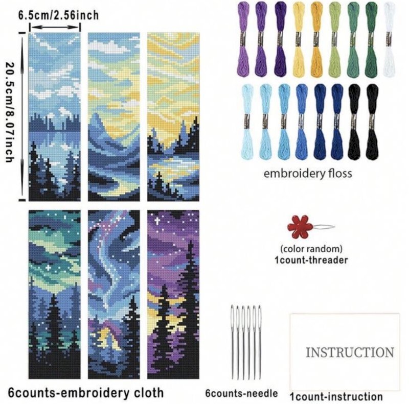 Cross stitch bookmarks