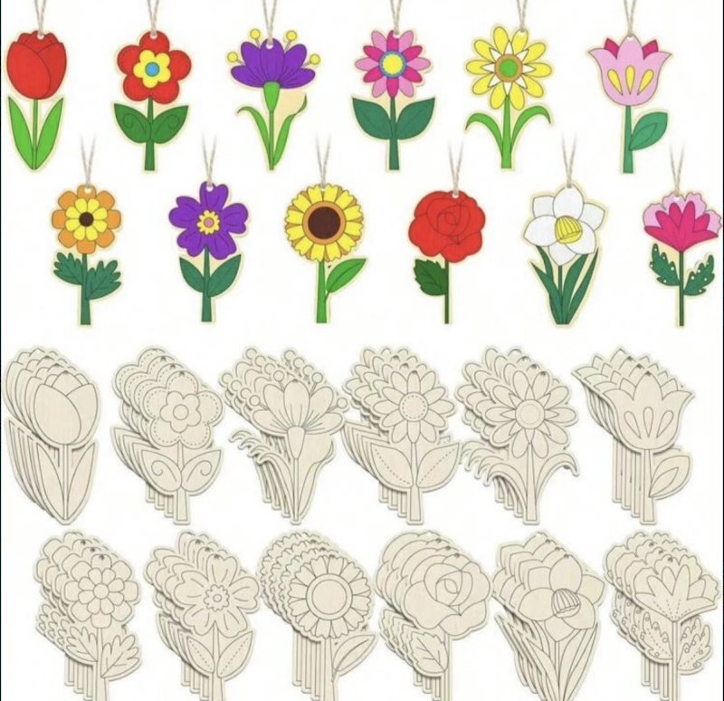 Wooden bookmarks- 6 pieces