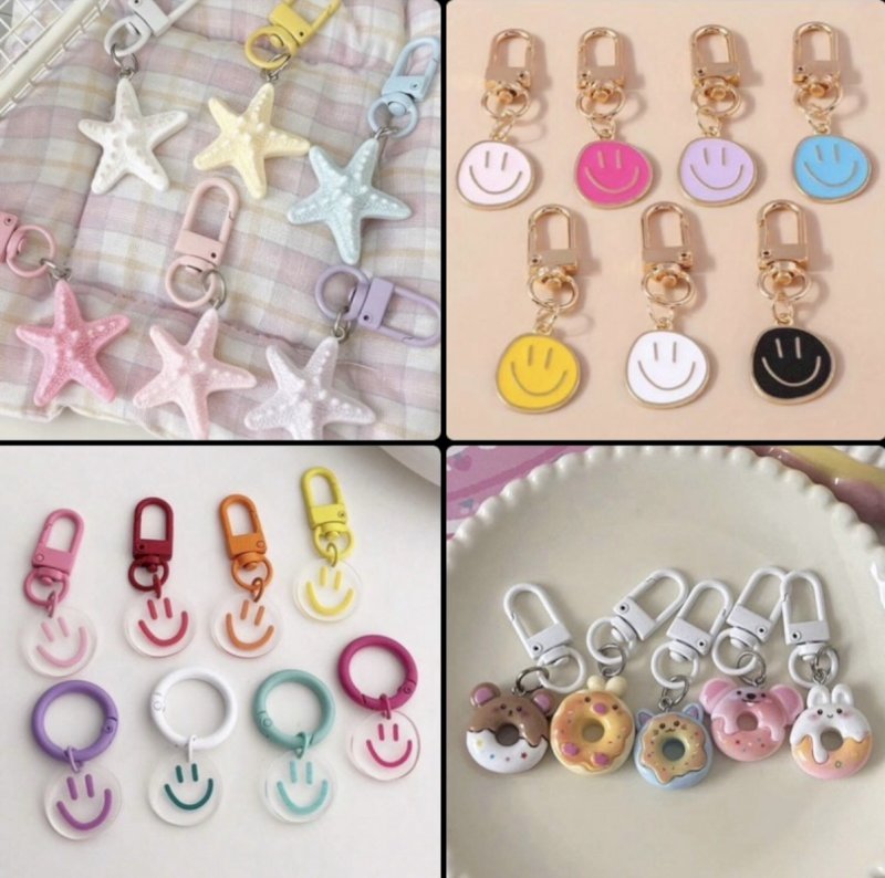 10 Pcs random keychains