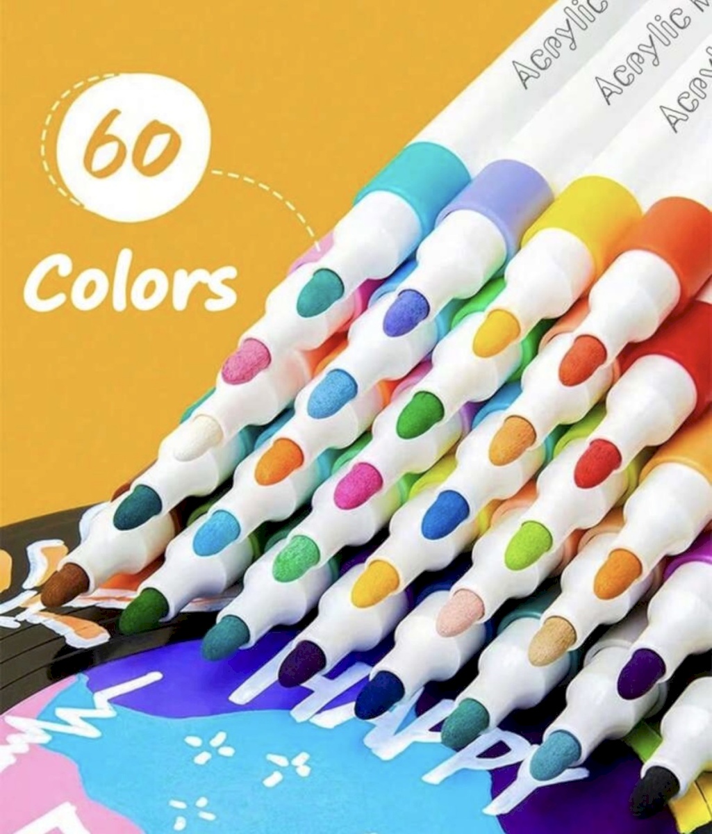 Acrylic markers 60 Pcs