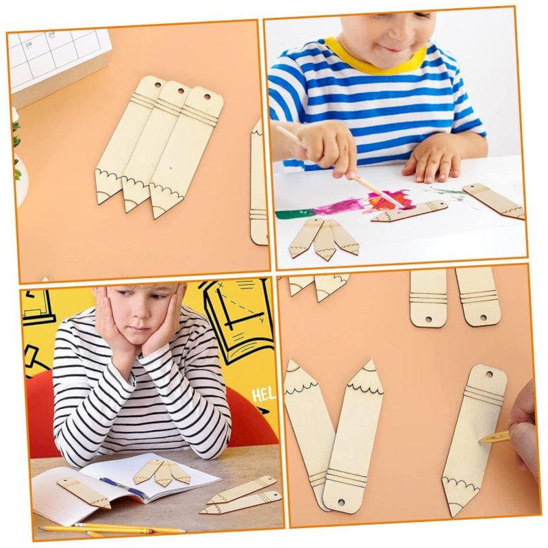 DIY wooden bookmarks