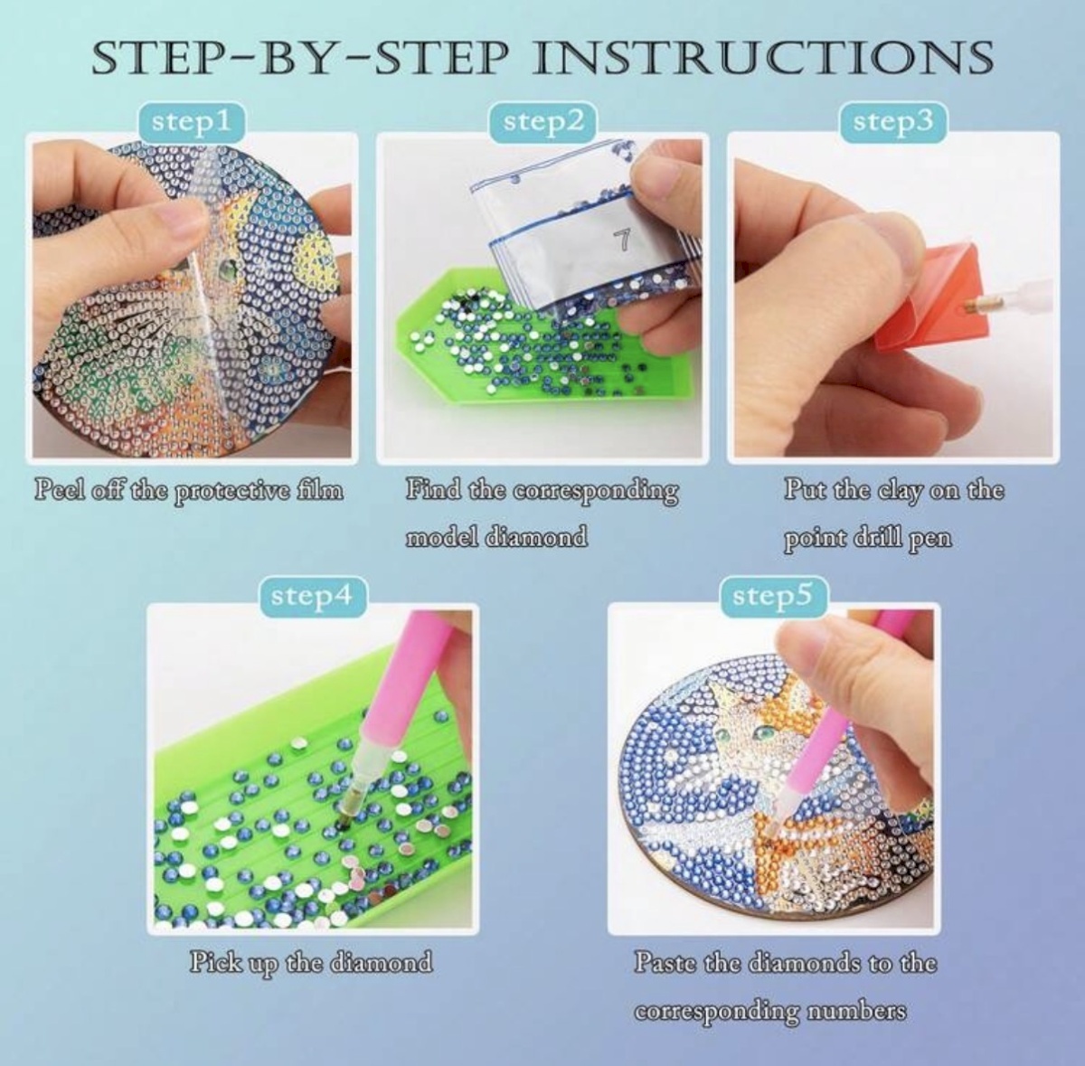 Diamond painting coasters