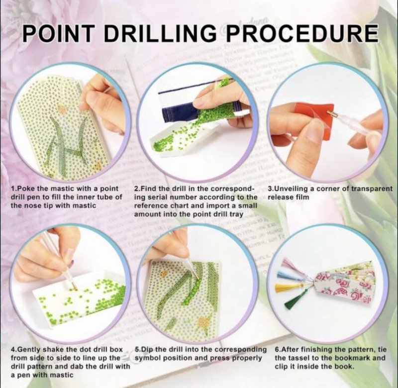 Diamond painting bookmarks